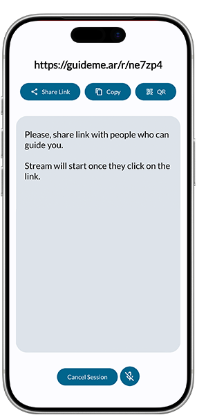 Create session and share link